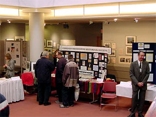 Many attendees visited the Macedonian exhibit