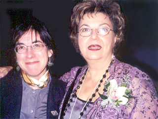 Professor Christina Kramer and Virginia Evans