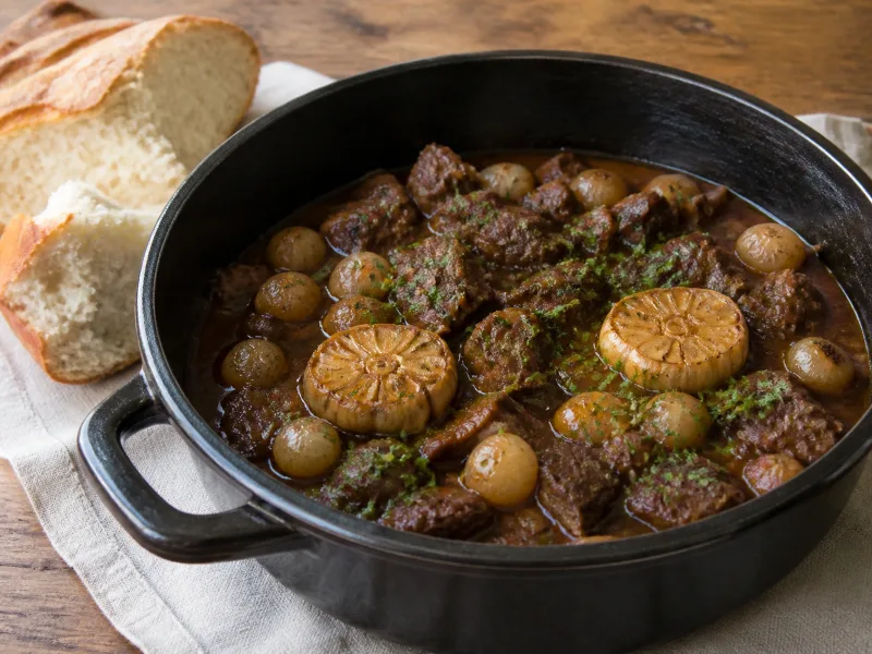 Chomlek (veal and onion stew)
