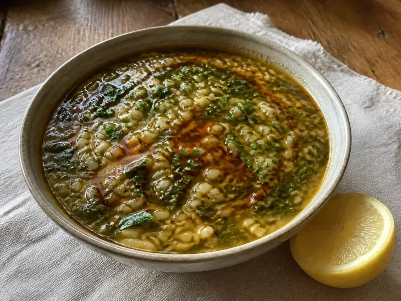Spinach chorba