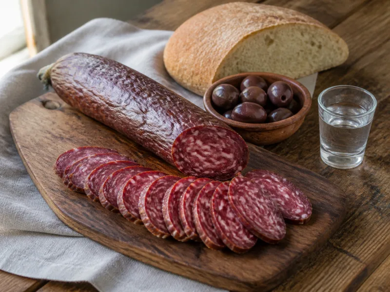 Homemade lukanka