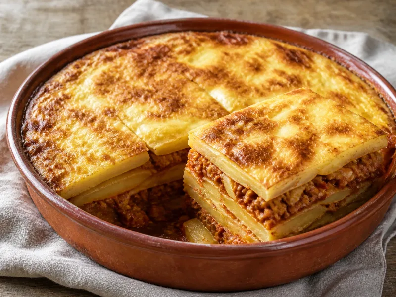 Musaka with minced meat