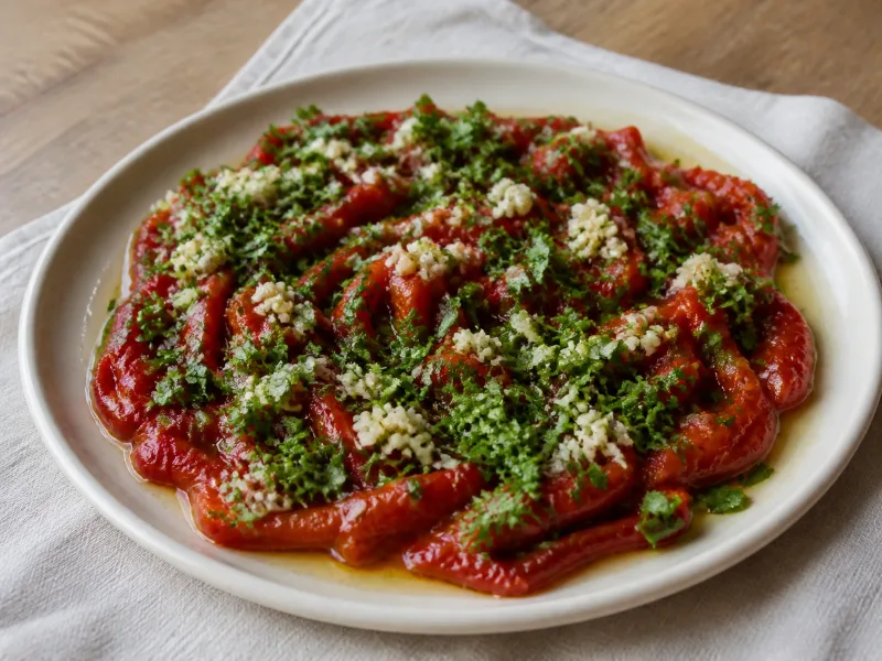 Roasted pepper salad