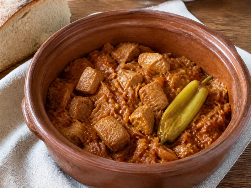 Pork with cabbage